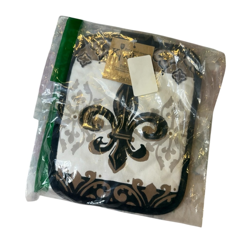 Kay Dee Designs Belle Maison Fleur de Lis Pot Holder NWT